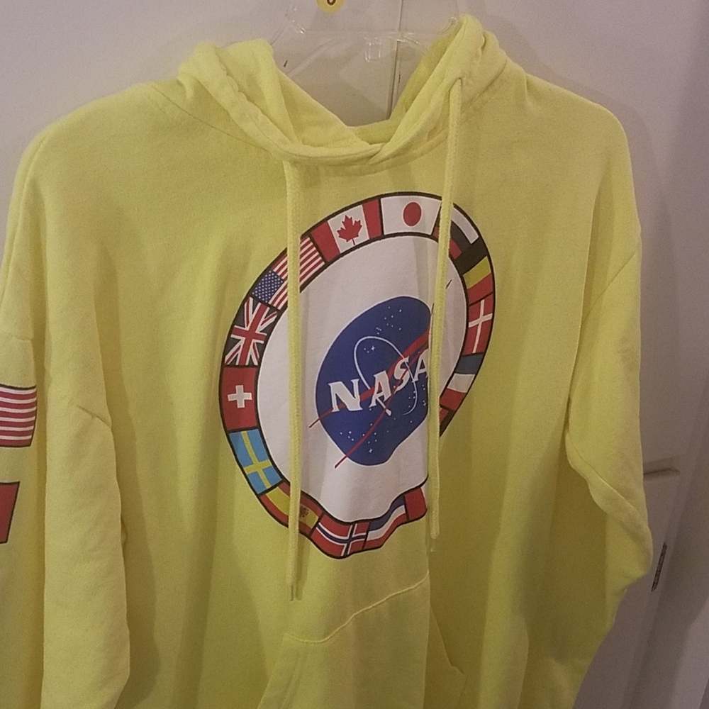 NASA Medium Neon Yellow Sweatshirt